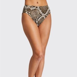 NWT Norma Kamali Underwire Bikini Bottom in Snake/Python